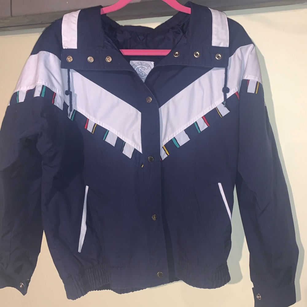 Genuine 1980’s Windbreaker Jacket “Be in the Current Seen”